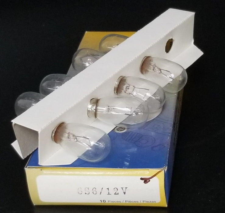 BOX OF 8 NEW EIKO 6S6/12V MINATURE LAMPS