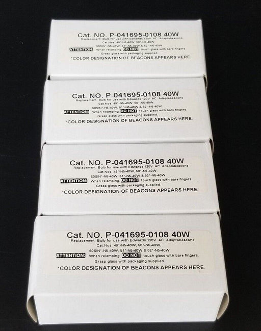 LOT OF 4 NIB EDWARDS P-041695-0108 40W BULBS P0416950108