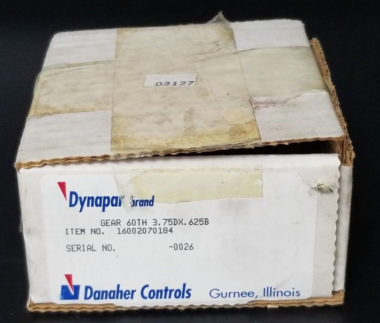 BOX OF 3 NEW DANAHER DYNAPAR 16002070184 GEARS, 60 TOOTH, 3.75D X .625B