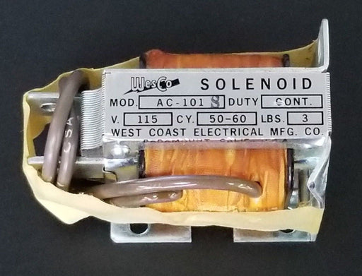 NEW WESCO AC-101 SOLENOID VALVE 115V, 50-60CY, 3LBS, CONT. DUTY, AC101S