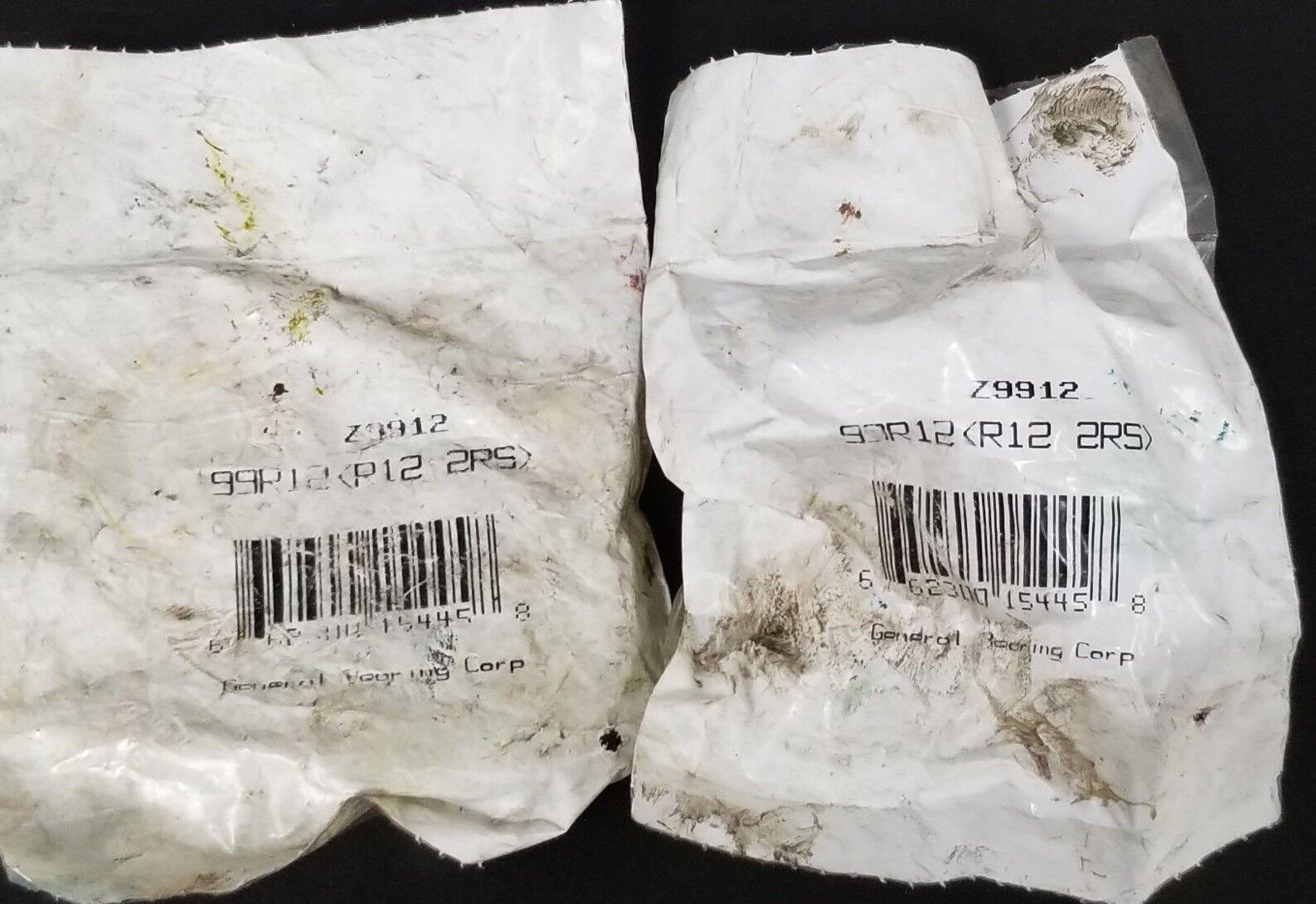 LOT OF 2 NEW GENERAL 99R12 BEARINGS R122RS Z9912