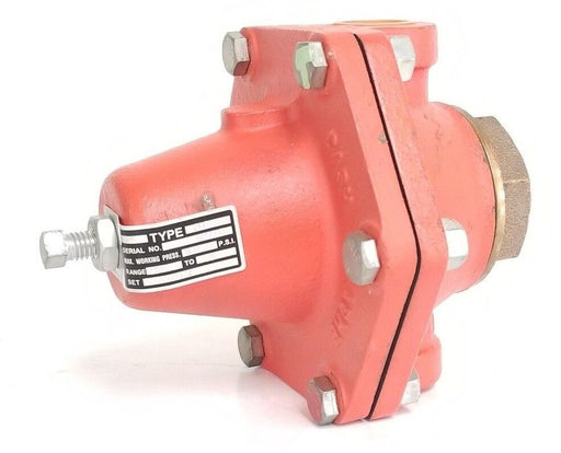 NEW CASH ACME 3/4" TYPE BBC PRESSURE REGULATING VALVE 200PSI MAX, 40PSI SET