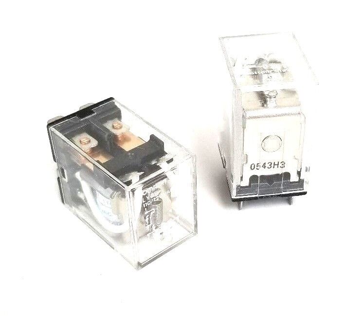 LOT OF 2 OMRON LY2 RELAYS 110/120VAC