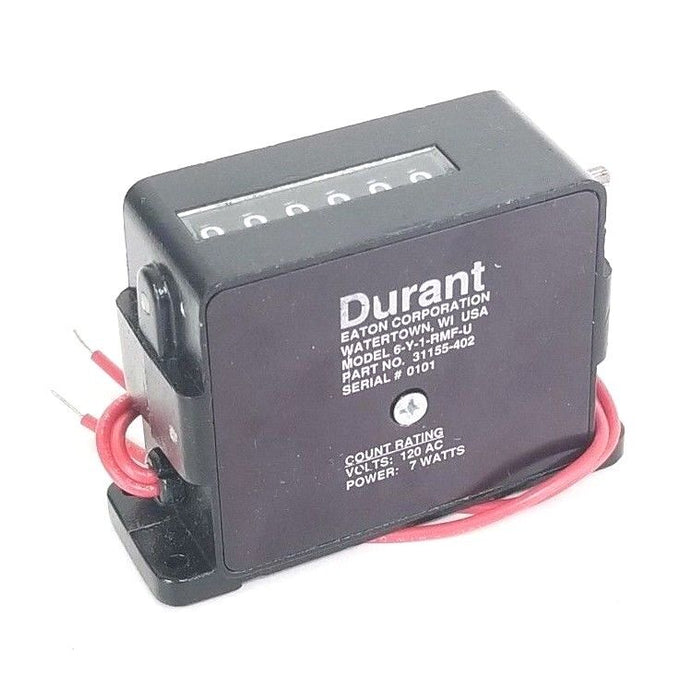 NIB EATON DURANT 6-Y-1-RMF 115VAC ELECTRIC COUNTER 31155-402, 6Y1RMF