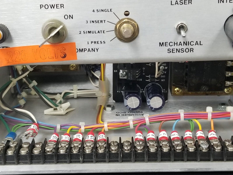 THE COE MANUFACTURING COMPANY 200V POWER SUPPLY ASSEMBLY HAD12-0.4-A, HC12-3.4-A