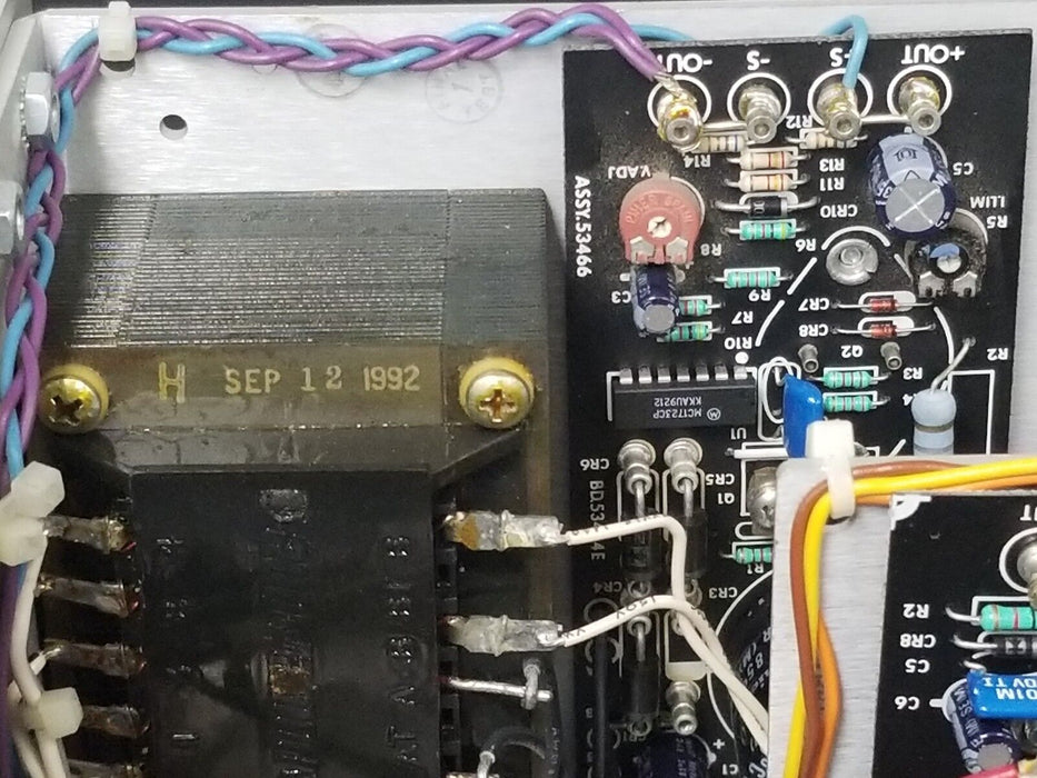 THE COE MANUFACTURING COMPANY 200V POWER SUPPLY ASSEMBLY HAD12-0.4-A, HC12-3.4-A