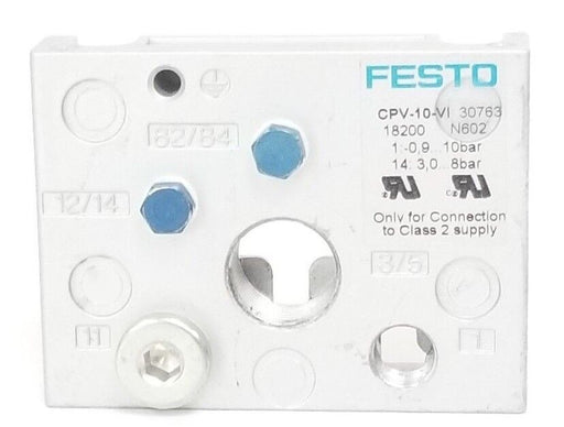 FESTO CPV-10-VI PNEUMATIC VALVE MANIFOLD CPV10VI 30763 18200 N602