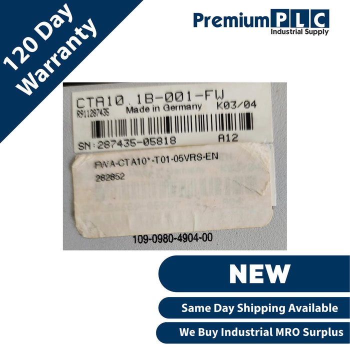 NEW INDRAMAT CTA10.1B-001-FW R911287435 / FWA-CTA10*-T01-05VRS-EN R911282852 HMI