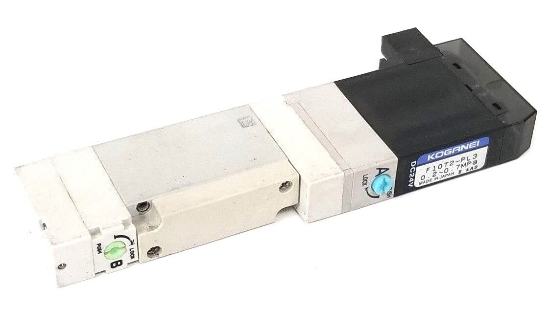 KOGANEI F10T2-PL3 SOLENOID VALVE 24VDC, 0.2~0.7MPA, F10T2PL3DC24V