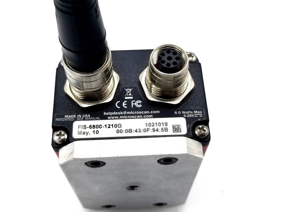MICROSCAN FIS-6800-1210G QX HAWK FIXED MOUNT BARCODE SCANNER FIS68001210G