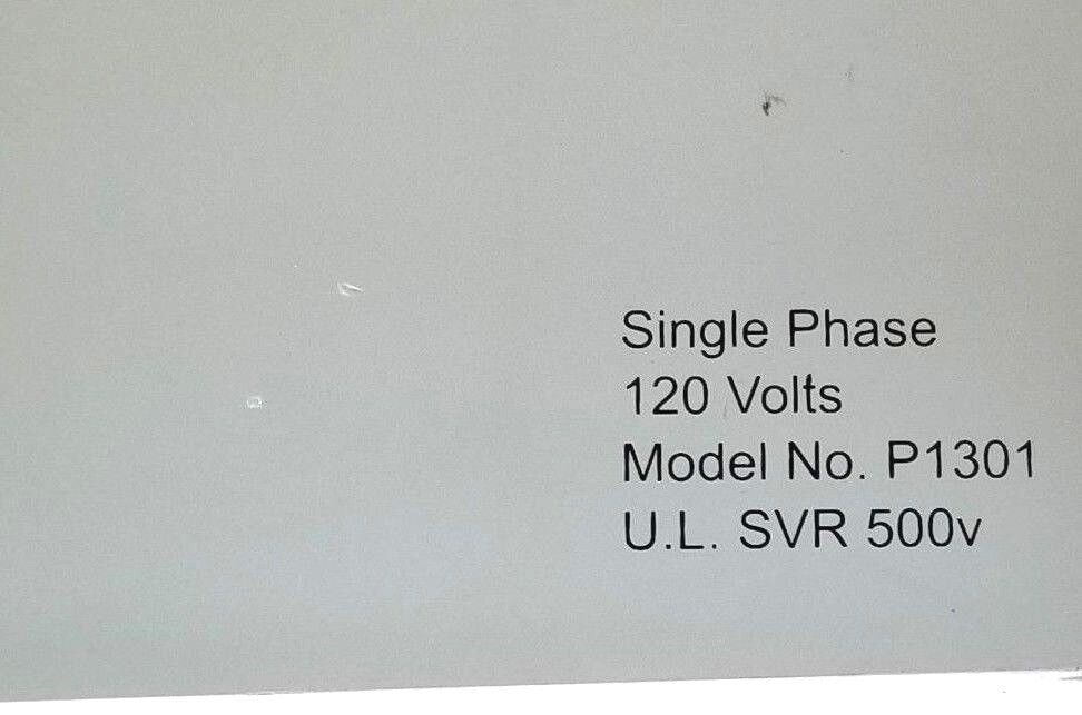 PSYTRONICS P1301 SINGLE PHASE SURGE SUPPRESSOR 120 VOLTS, U.L. SVR 500V