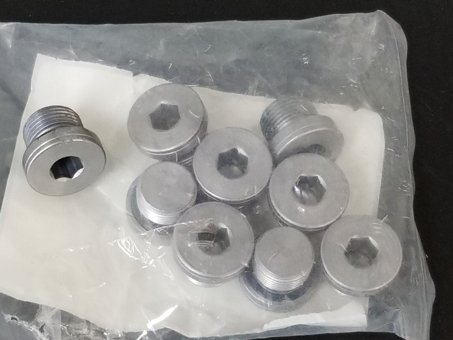 BAG OF 8 NEW HYDRA-FLEX 6409-G-06 3/8" COUNTERSUNK PLUG FITTINGS V0SS2, 6409G06