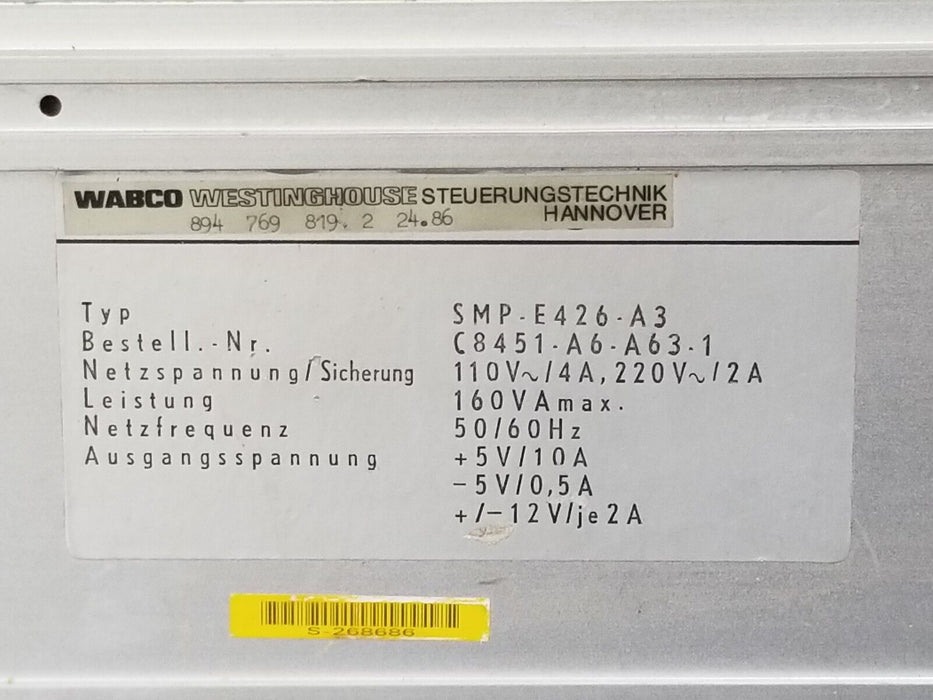 SIEMENS SMP-E426-A3 COMMUNICATION MODULE 110/220V, 4/2A, C8451A6A631, SMPE426A3