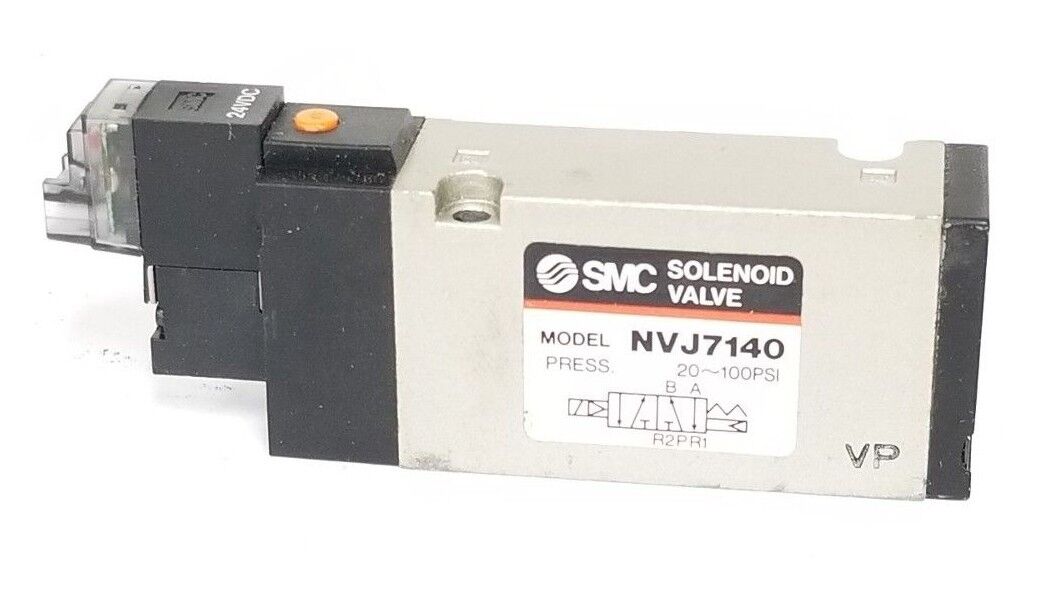 SMC NVJ7140 SOLENOID VALVE 20-100PSI, 24VDC