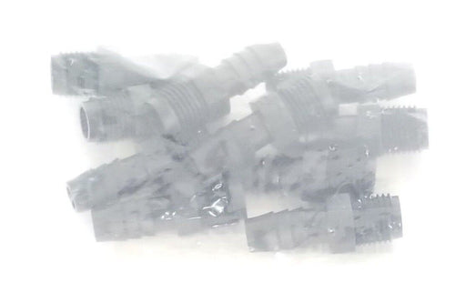 LOT OF 30 NEW THERMOBARB PE MALE ADAPTERS 3/8 ID X 1/4 NPT P/N: 5010278