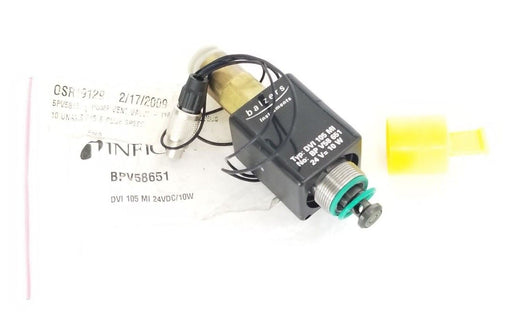 NEW INFICON BALZERS BPV58651 VALVE TYPE: DVI 105 MI, 24V = 10W