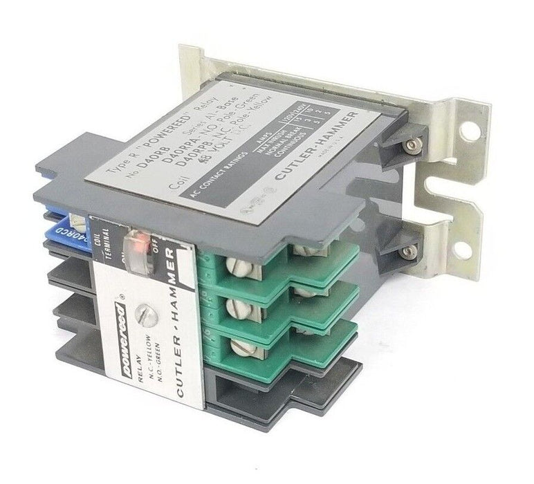 CUTLER-HAMMER TYPE R POWERED RELAY NO. D40RB, SER. A1