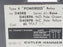 CUTLER-HAMMER TYPE R POWERED RELAY NO. D40RB, SER. A1