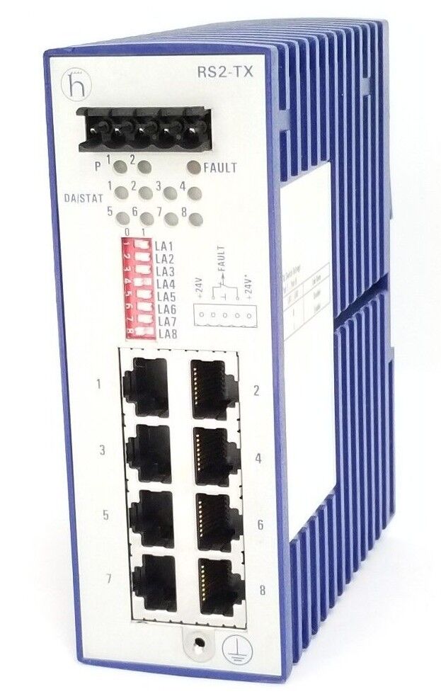 BELDEN HIRSCHMANN RS2-TX RAIL SWITCH 24VDC, RS2TX