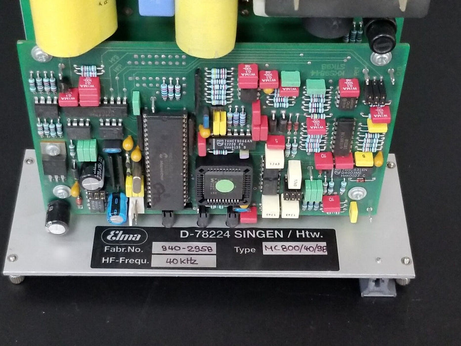 ELMA 940-2958 MC800/40/98 40kHz PROGRAMMING BOARD, D-78224, MC8004098