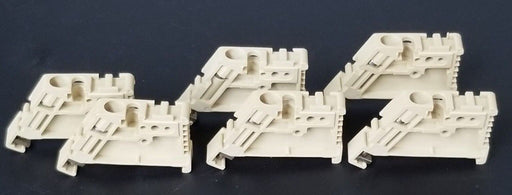 LOT OF 6 NEW WEIDMULLER EW-35, TERMINAL BLOCK END BRACKETS 46X27X8.5MM, EW35
