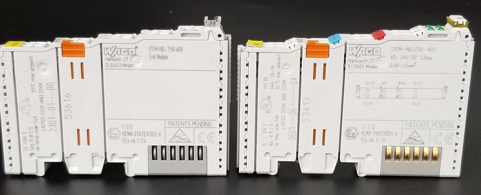 WAGO 750-600 & WAGO 750-402 MODULES