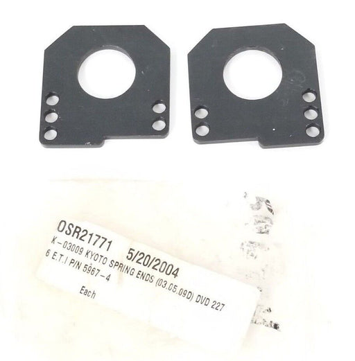LOT OF 2 NEW KYOTO K-03009 SPRING ENDS, E.T.I. P/N: 5967-4