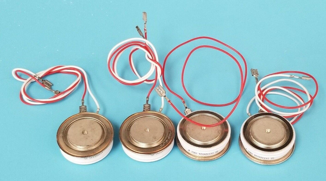 LOT OF 4 GENERAL ELECTRIC 143324014 VARISTORS MINI 2WIRE CONNECTION