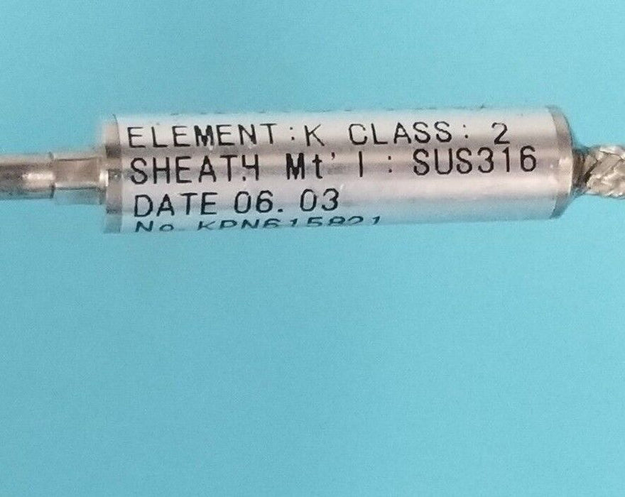 OKAZAKI AEROPAK KPN615821 THERMOCOUPLE ELEMENT SUS316, ELEMENT K, CLASS 2