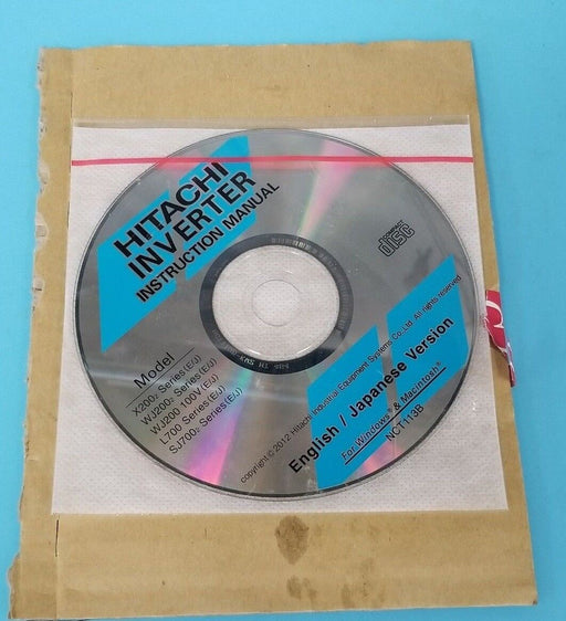 NEW HITACHI NCT113B INVERTER INSTRUCTION MANUAL NCT113B-KWS