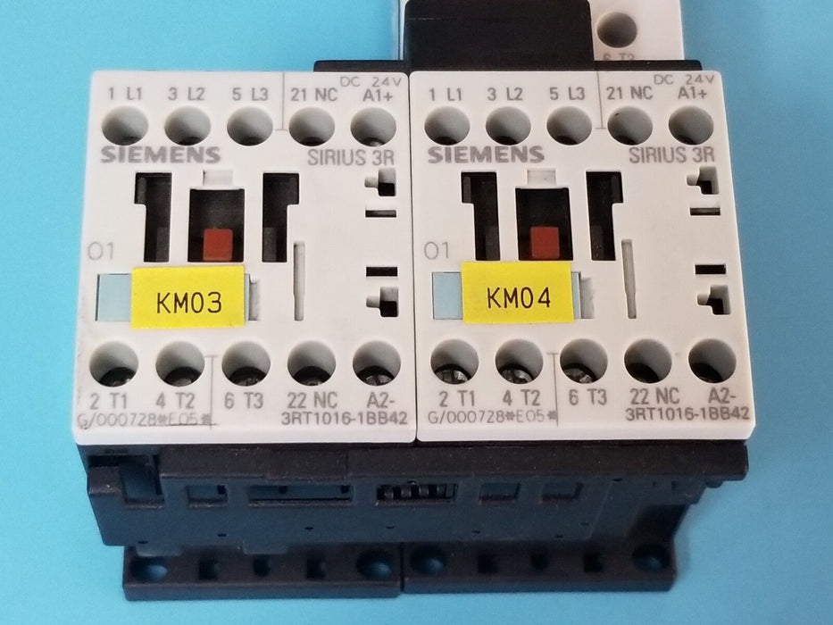 SIEMENS 3ZX1012-0RA00-1AA1 W/ 3RT1016-1BB42 CONTACTORS & 3RV1011-0GA10 BREAKER