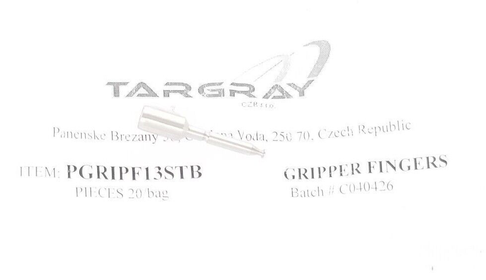 LOT OF 13 NEW TARGRAY PGRIPF13STB GRIPPER FINGERS