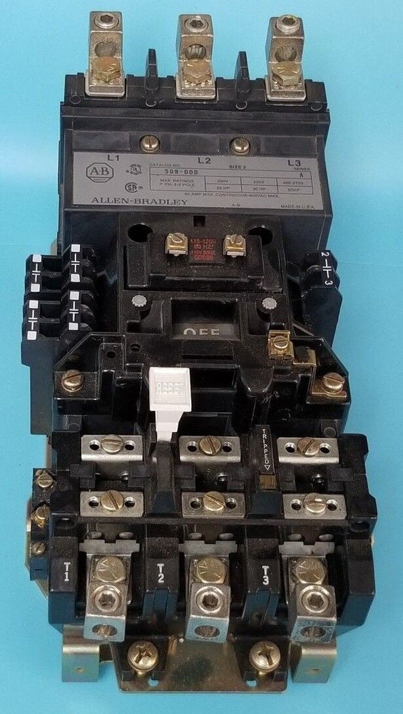 ALLEN BRADLEY 509-DOD STARTER SER. A, COIL: CD236 115-120V 60HZ, 595-AA , 595-A