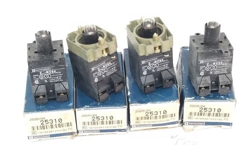 LOT OF 4 NIB TELEMECANIQUE ZB2BV94 PILOT LIGHT HEADS 25310