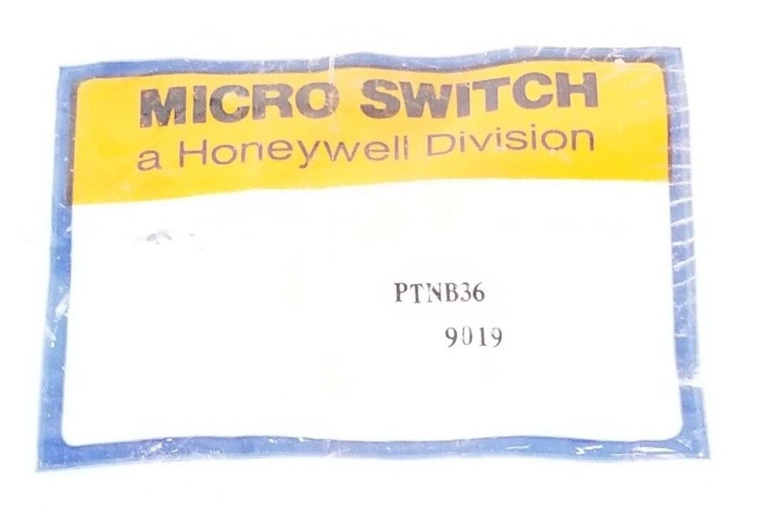 NEW HONEYWELL MICRO SWITCH PTNB36 9019 LEGEND PLATE SQUARE ALLUMINUM JOG/RUN