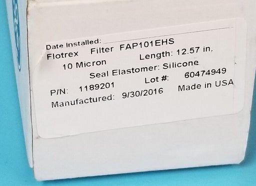 NEW GENERAL ELECTRIC / FLOTREX FAP101EHS PLEATED FILTER CARTRIDGE 1189201