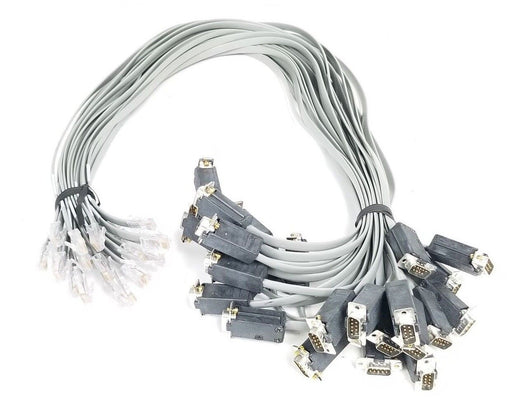 LOT OF 20 GENERIC 1793574 REV. D DB9 TO RJ45 CABLE ASSEMBLIES