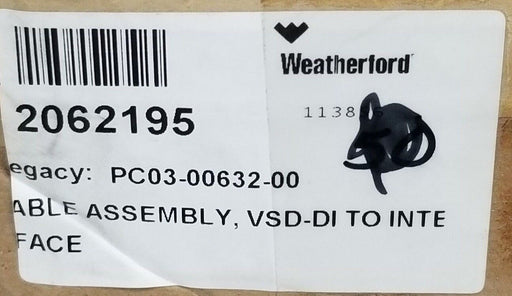 LOT OF 11 NEW WEATHERFORD 2062195 VSD-DI TO INTERFACE CABLE ASSEMBLIES 113856