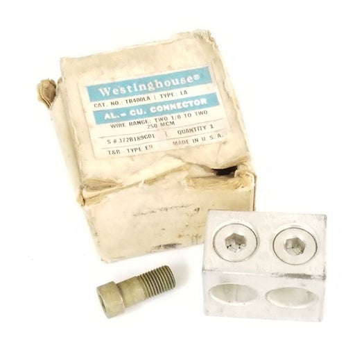 NIB WESTINGHOUSE TB400LA CONNECTOR AL.-CU. TYPE: LA, 372B189G01