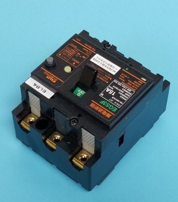 FUJI ELECTRIC EG53F 15A CIRCUIT BREAKAER EG53F-15