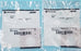 LOT OF 2 ALLEN BRADLEY 800H-W500A LEGEND PLATE WHITE SER. D, 800HW500A