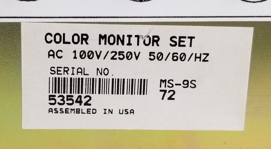 XCEL XLT10012A22 COLOR MONITOR SET AC 100V/250V, 50/60HZ — PremiumPLC