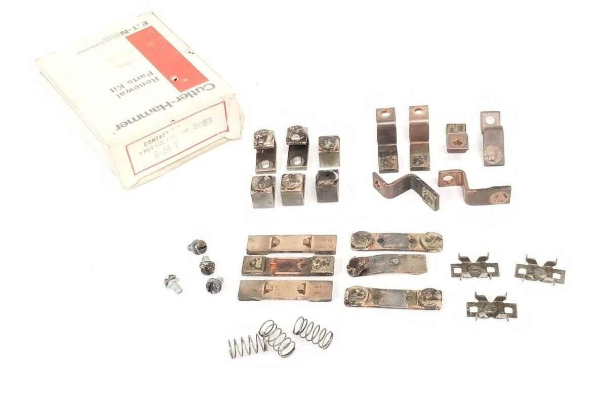 CUTLER HAMMER 6-24-2 CONTACT KIT W/ VARIOUS PIECES 23-5537 , 23-5536 , 23-5017