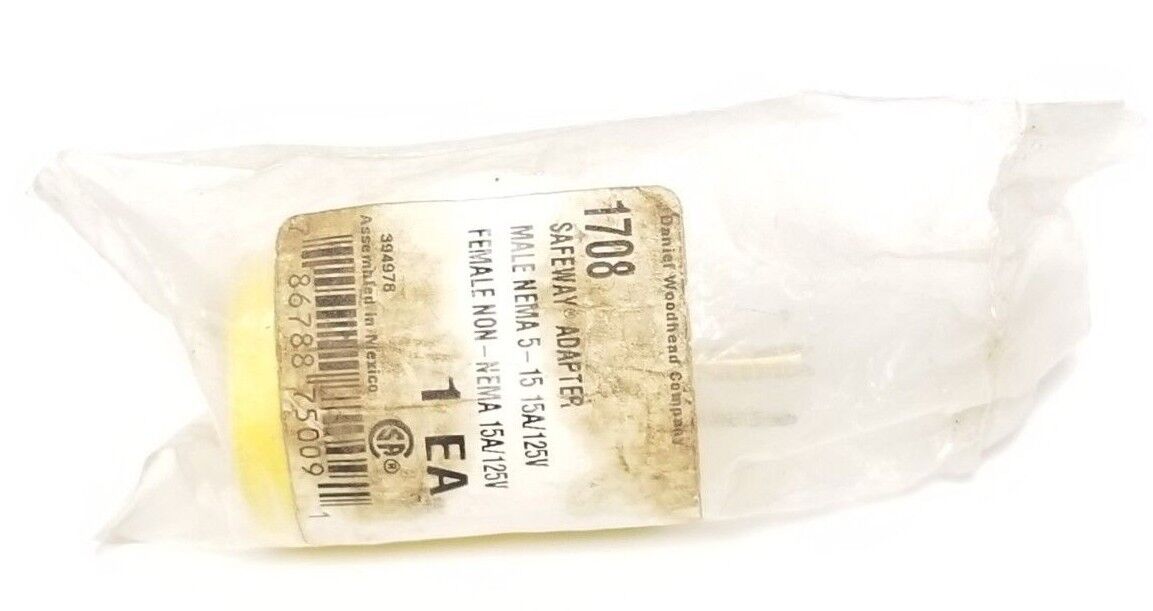 NEW BRAD HARRISON WOODHEAD 1708 SAFEWAY ADAPTER