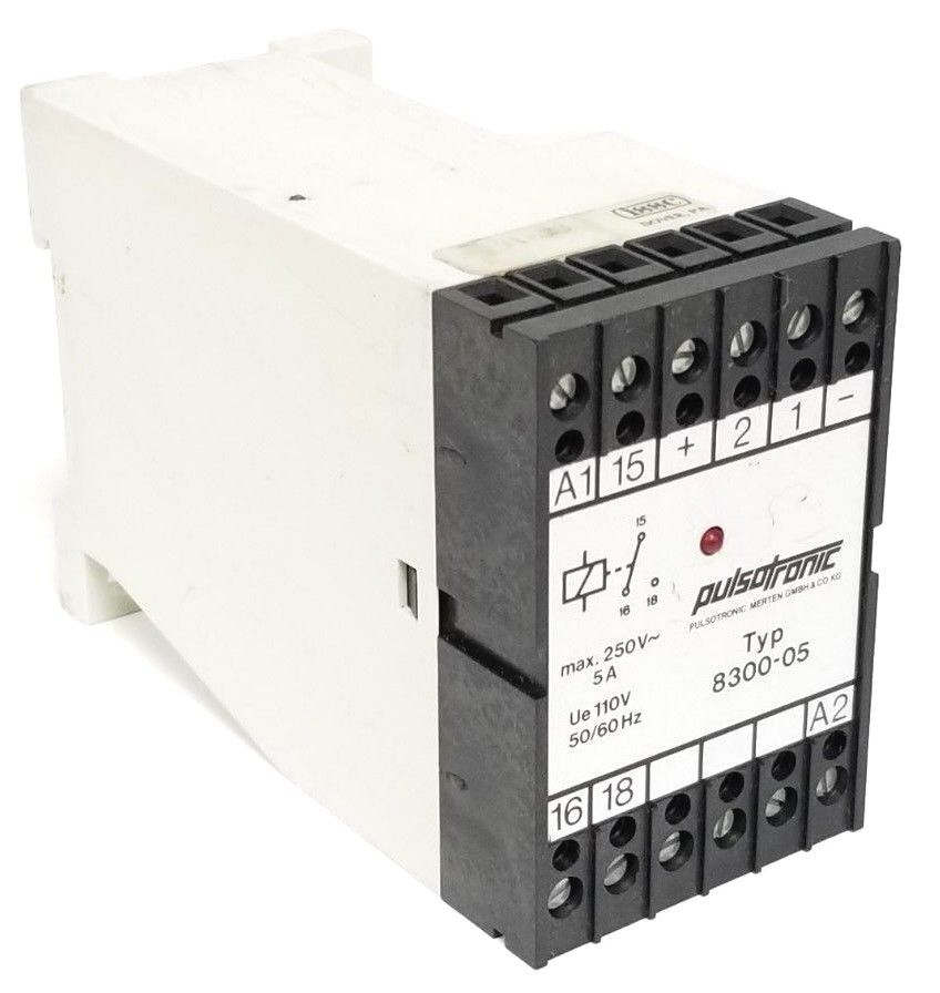 PULSOTRONIC 8300-05 PULSOR SENSOR RELAY 250V MAX 5A, UE 110V, 50/60HZ 830005