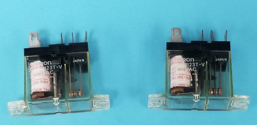 LOT OF 2 OMRON G2R-1123T-V RELAYS 200VAC, G2R1123TV