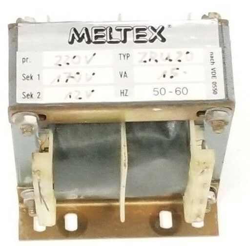 MELTEX TYP: ZRU20 TRANSFORMER 220V, 50-60HZ