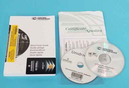 NEW EMERSON CONTROL TECHNIQUES PROGRAMMING SOFTWARE SP1405 CTVUE-CONFIG-CD