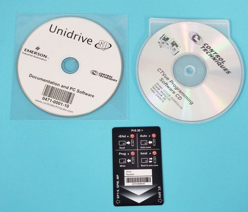 NEW EMERSON CONTROL TECHNIQUES PROGRAMMING SOFTWARE SP1405 CTVUE-CONFIG-CD