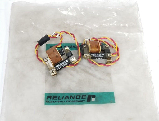 LOT OF 2 NEW RELIANCE ELECTRIC TR-12766 TRANSFORMERS 64670-20 R